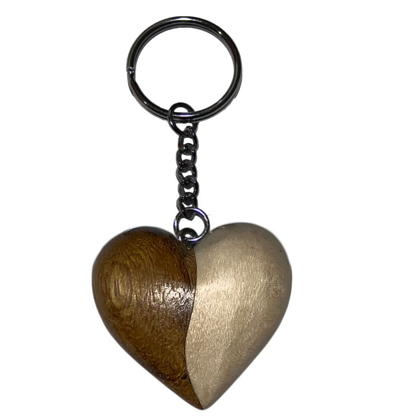Schlüsselanhänger Herz aus Holz Nr. 019.109