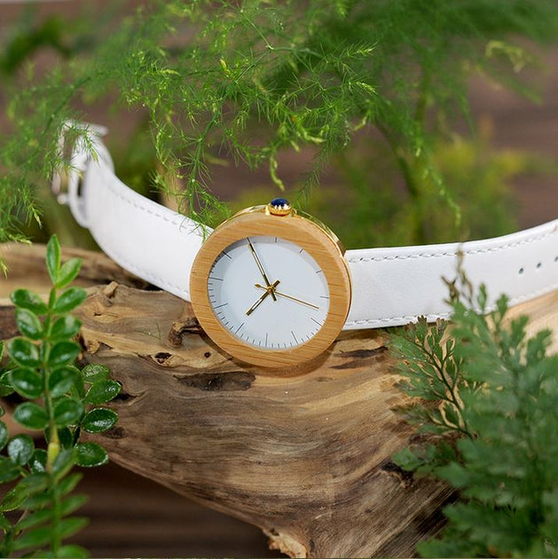 Holz-Armbanduhr Eos (Frau)