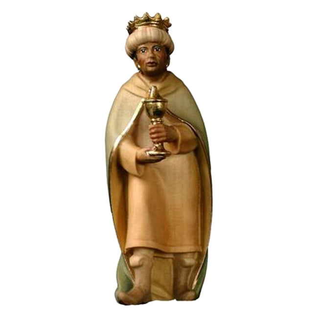 König mit Myrrhe aus Ahornholz, Krippenfiguren "Mirja"