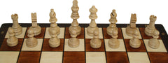 Schach magnetisch mit Figuren, Nr. 140 aus Holz, Schachspiel 28x28x2 cm