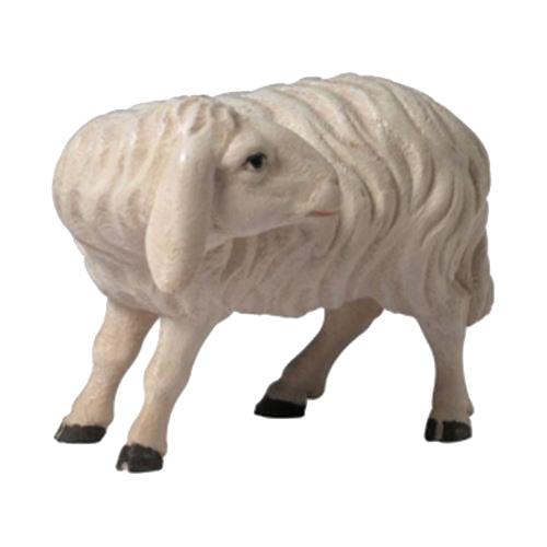 Schaf schauend aus Ahornholz, Krippenfiguren "Mirja"