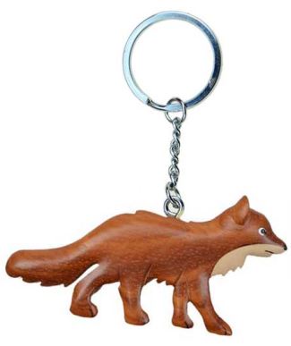 Schlüsselanhänger Fuchs aus Holz Nr. 019.136