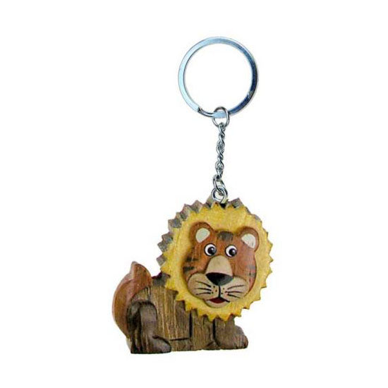Schlüsselanhänger Löwe aus Holz Nr. 019.142