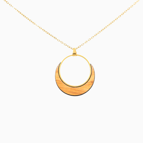 Halskette aus Olivenholz "Goldring" Nr. 052.174