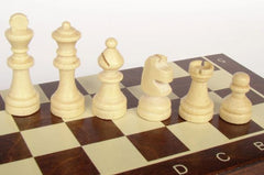 Schach magnetisch mit Figuren, Nr. 140M aus Holz, Schachspiel 20,5x20,0x2,0 cm