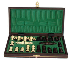 Schach magnetisch mit Figuren, Nr. 140S aus Holz, Schachspiel 27x27x2 cm