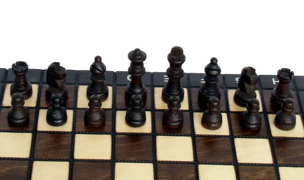 Schach magnetisch mit Figuren, Nr. 140S aus Holz, Schachspiel 27x27x2 cm