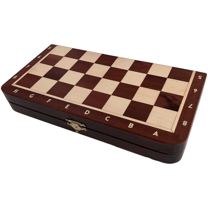 Schach magnetisch mit Figuren, Nr. 140i aus Holz, Schachspiel 28,5x28,5x2,0 cm