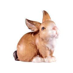 Hase sitzend braun, Krippenfiguren 