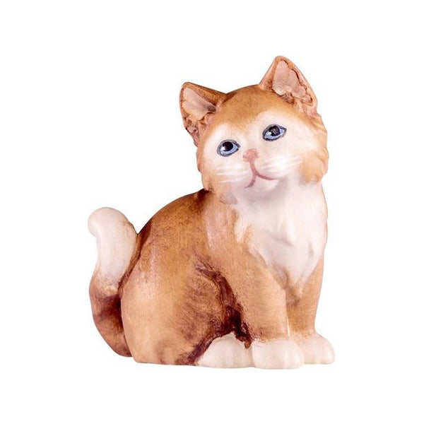 Katze sitzend braun, Krippenfiguren "Artis"