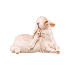 Lamm liegend, Krippenfiguren 
