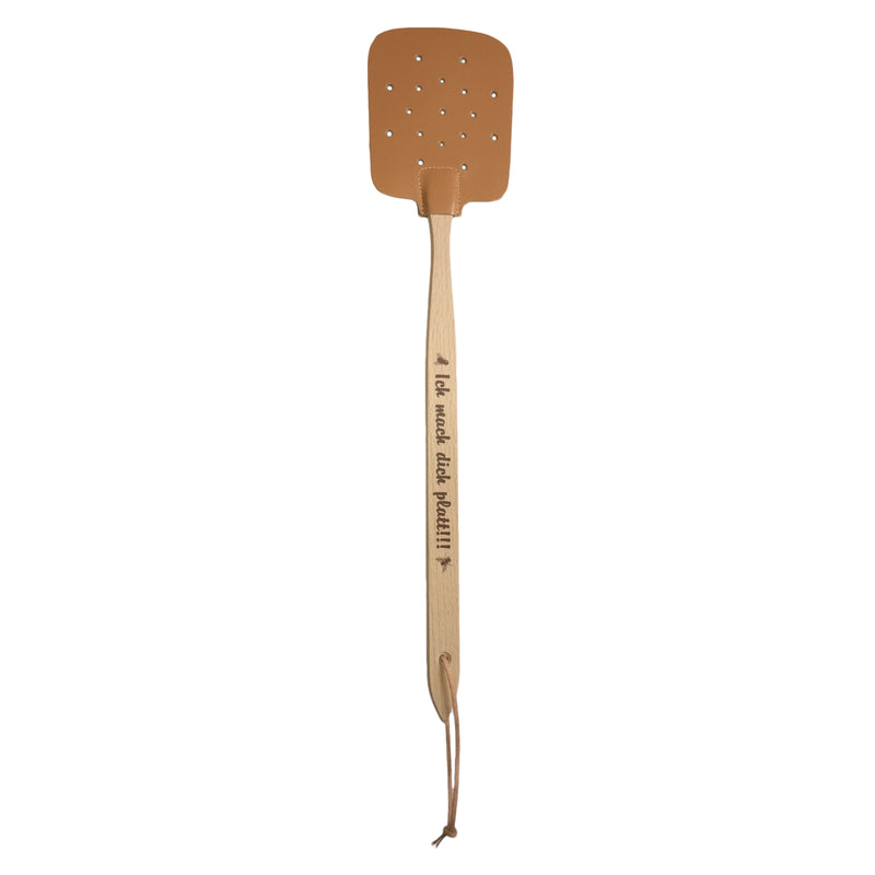 Fliegenklatsche "mit Spruch" 47 cm