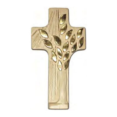 Kreuz "rund mit Lebensbaum"aus Holz