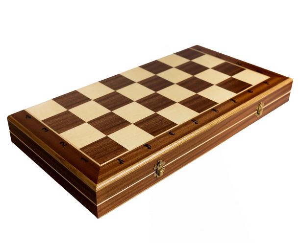 Schach mit Figuren, Nr. 108 aus Holz, Schachspiel 59x59x3,5 cm