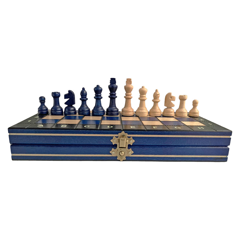 Schach mit Figuren, Nr. 154 aus Holz, Schachspiel 27,5x27,5x2 cm