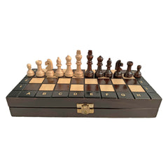 Schach mit Figuren, Nr. 154 aus Holz, Schachspiel 27,5x27,5x2 cm