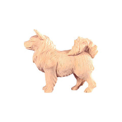 Spitzhund aus Zirbenholz, Krippenfiguren 