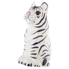 Geschnitzter weißer Tiger 013.355