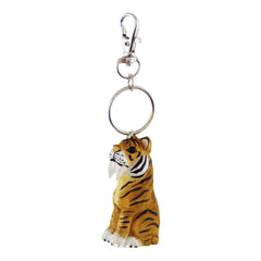 Schlüsselanhänger Tiger geschnitzt Nr. 013.242