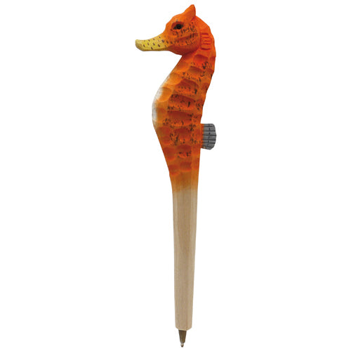 Kugelschreiber Seepferdchen orange Nr. 013.128 aus Holz