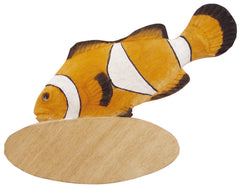Magnet Clownfisch aus Holz mit Gravurfeld Nr. 4206