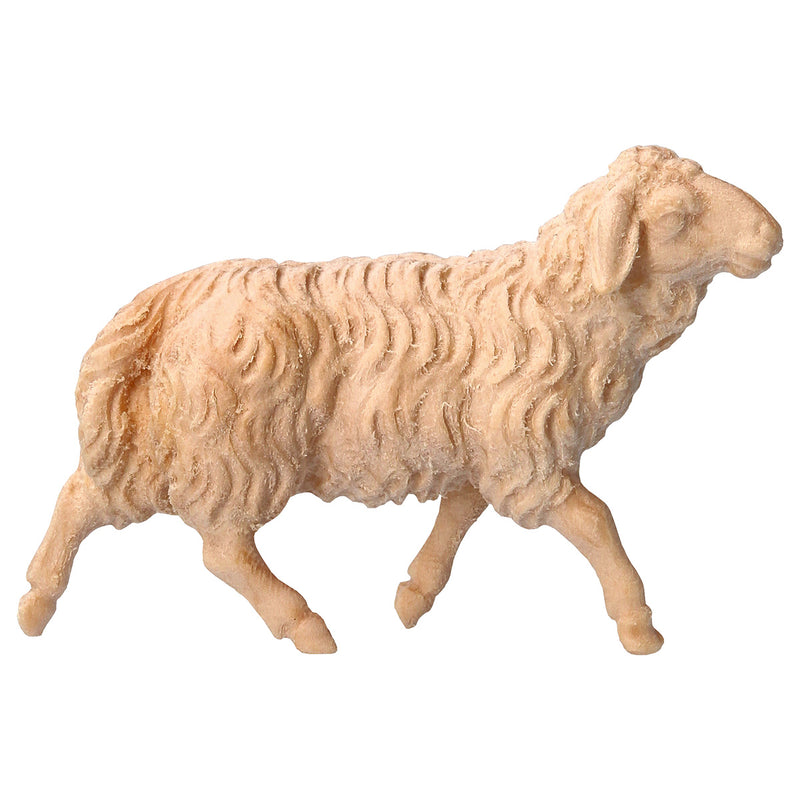 Schaf laufend aus Zirbenholz, Krippenfiguren "Berg Zirbe"
