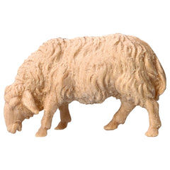 Schaf grasend aus Zirbenholz, Krippenfiguren 