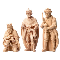 Hl. 3 Könige aus Zirbenholz, Krippenfiguren 