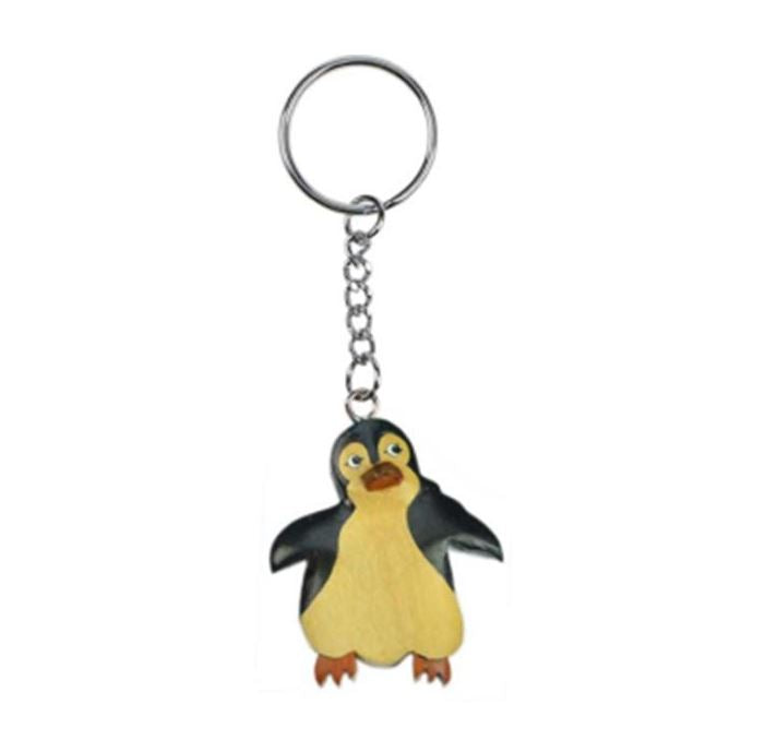 Schlüsselanhänger Pinguin aus Holz Nr. 019.009