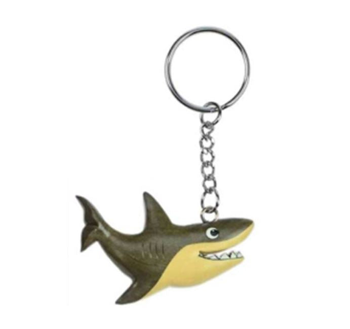 Schlüsselanhänger Haifisch aus Holz Nr. 019.022
