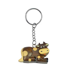 Schlüsselanhänger Kuh aus Holz Nr. 019.033