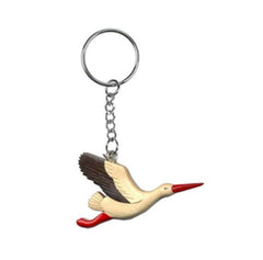 Schlüsselanhänger Storch aus Holz Nr. 019.073