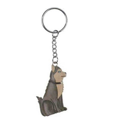 Schlüsselanhänger Hund aus Holz Nr. 019.091