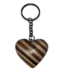 Schlüsselanhänger Herz aus Holz Nr. 019.108