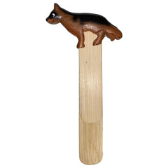 Buchmarker / Lesezeichen Schäferhund aus Holz