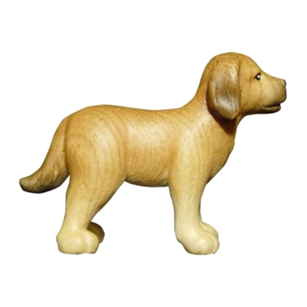 Hund Labrador aus Ahornholz, Krippenfiguren "Mirja"