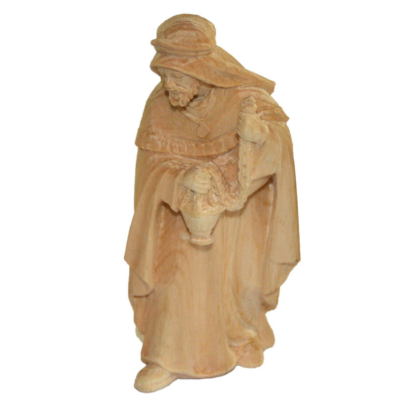König mit Weihrauch aus Zirbenholz, Krippenfiguren "Schönste Zirbe"