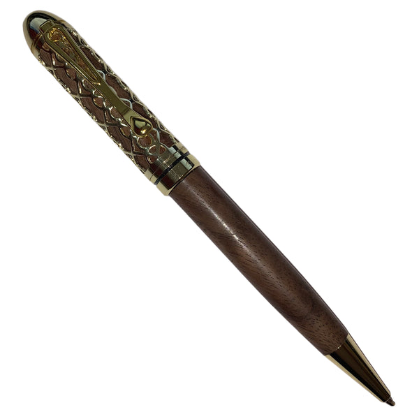 Gullor Kugelschreiber Aus Palisanderholz & Messing – Handgearbeitet, 0,5 Mm, Drehbar – Elegantes Schreibgefühl