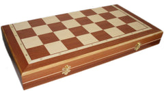 Schach mit handgeschnitzten Figuren, Nr. 106C aus Holz, Schachspiel 56x56x3,5 cm