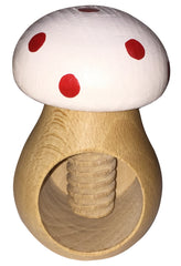 Pilz Nussknacker aus Holz rot gepunktet 004.409