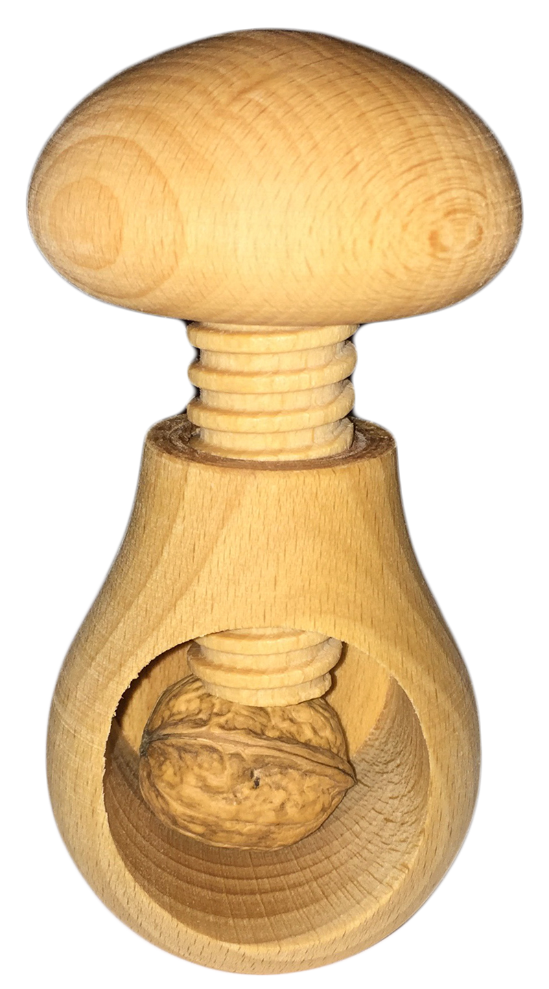 Steinpilz Nussknacker aus Holz, geölt natur 004.406
