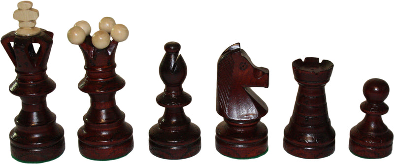 Schach mit Figuren, Nr. 128 aus Holz, Schachspiel 55x55x3 cm