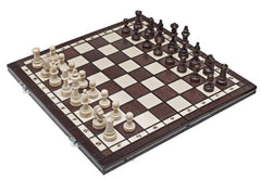 Schach mit Figuren, Pearl 50-390 aus Holz, Schachspiel 39x39 cm