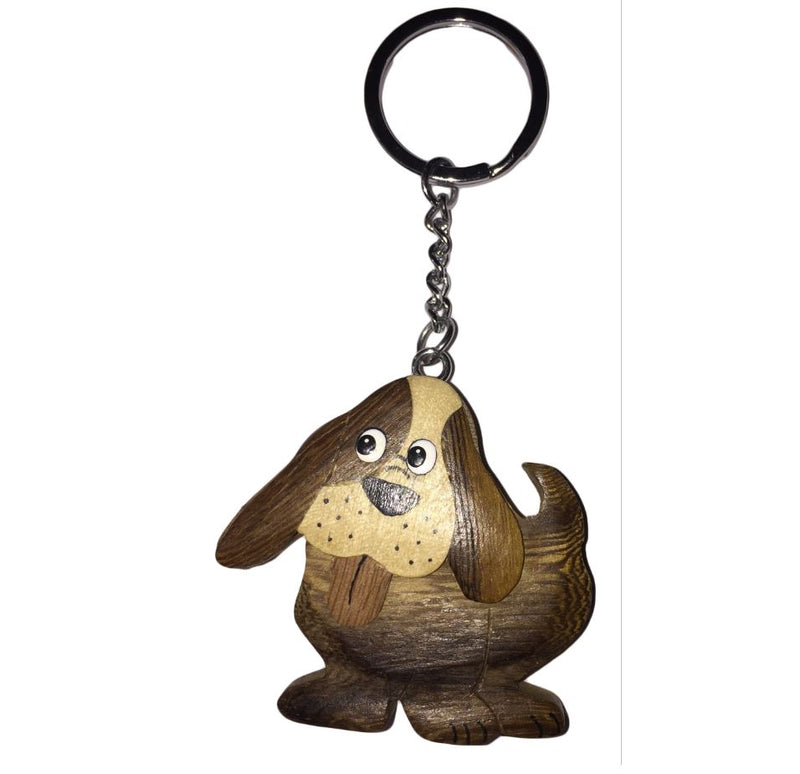 Schlüsselanhänger Hund aus Holz Nr. 019.130