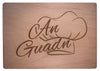 Schneidbrett mit Gravur "An Guadn" aus Buchenholz, 22x15,5x1 cm