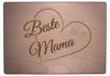 Schneidbrett mit Gravur "Beste Mama" aus Buchenholz, 22x15,5x1 cm