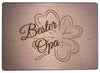 Schneidbrett mit Gravur "Bester Opa" aus Buchenholz, 22x15,5x1 cm