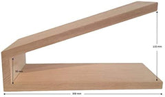 4er Set Schuhstapler aus Holz groß, Schuhorganizer, Schuhregal für Herrenschuhe Buchenholz