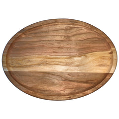 Teller oval aus Kirsch- oder Eschenholz geölt
